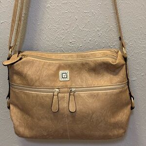 Stone Mountain Irene Leather Hobo Shoulder Bag Purse Crossbody Large